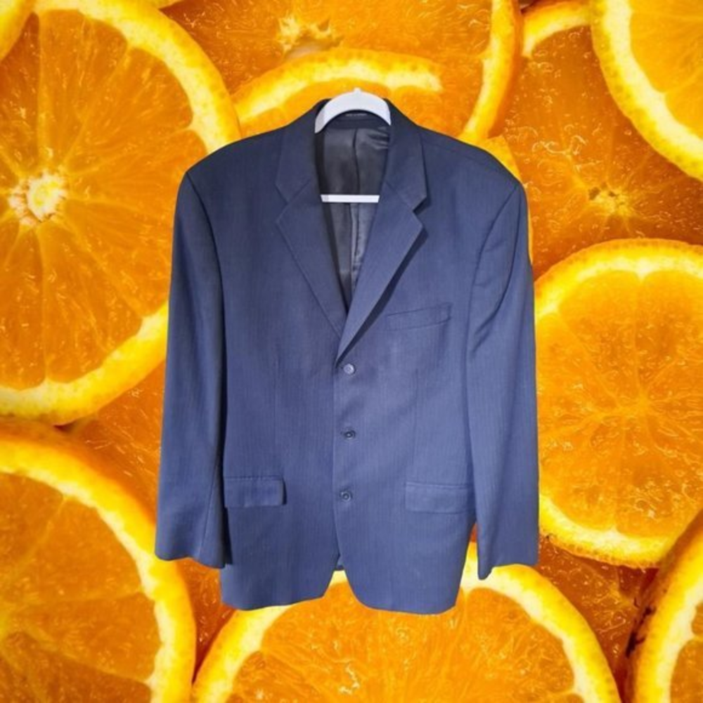 Dkny Navy Blue Suit Jacket‎ Made in Canada Size 42L